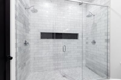 Sleek Shower with LED Lighting
